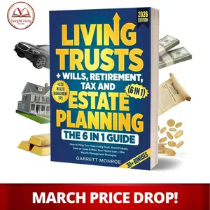 2026 Edition Living Trusts + Wills, Retirement, Tax & Estate Planning: The 6-in-1 Guide, Softcover – Comprehensive Financial Planning Handbook, Asset Protection & Inheritance Planning Resource, Family Wealth Management & Legacy Planning Book