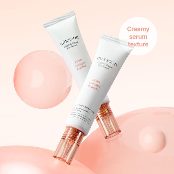 [New] PDRN Collagen Eye Serum 0.68 Fl. Oz / 20ml Under Cream for Eye Bags Peptide Hydrating Lightweight dropper Korean Glass Skin Care