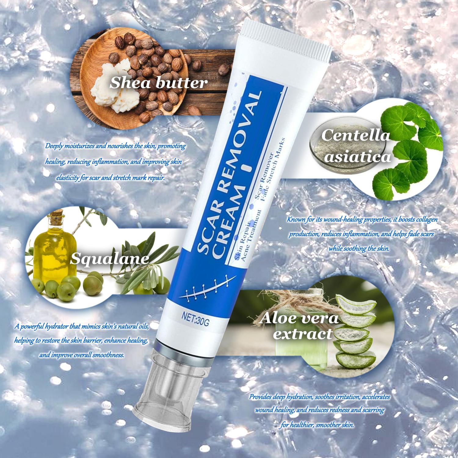 3 Repair Scar Smoothing Creams, Advanced Silicone Scar Removal Gel, Face & Body | Fades Dark Scars