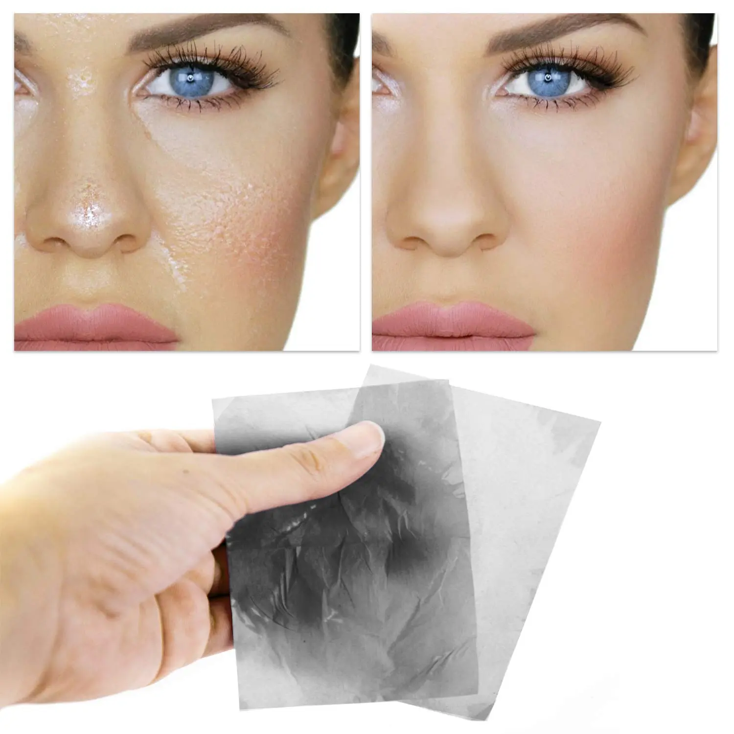 CHANCCI 700 Sheets 100pcs/box Portable Facial Oil Absorbing Paper Oil Control Face Paper Oil Blotting Makeup Blotting Matte Unisex