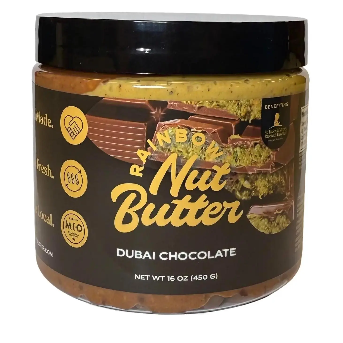 Dubai Chocolate Bar MILK CHOCOLATE Pistachio Nut Butter Cream Dubai Spread Filling NO PEANUT BUTTER NO PEANUT BUTTER! Chocolate Chips KATAIFI (NEW PACKAGING)