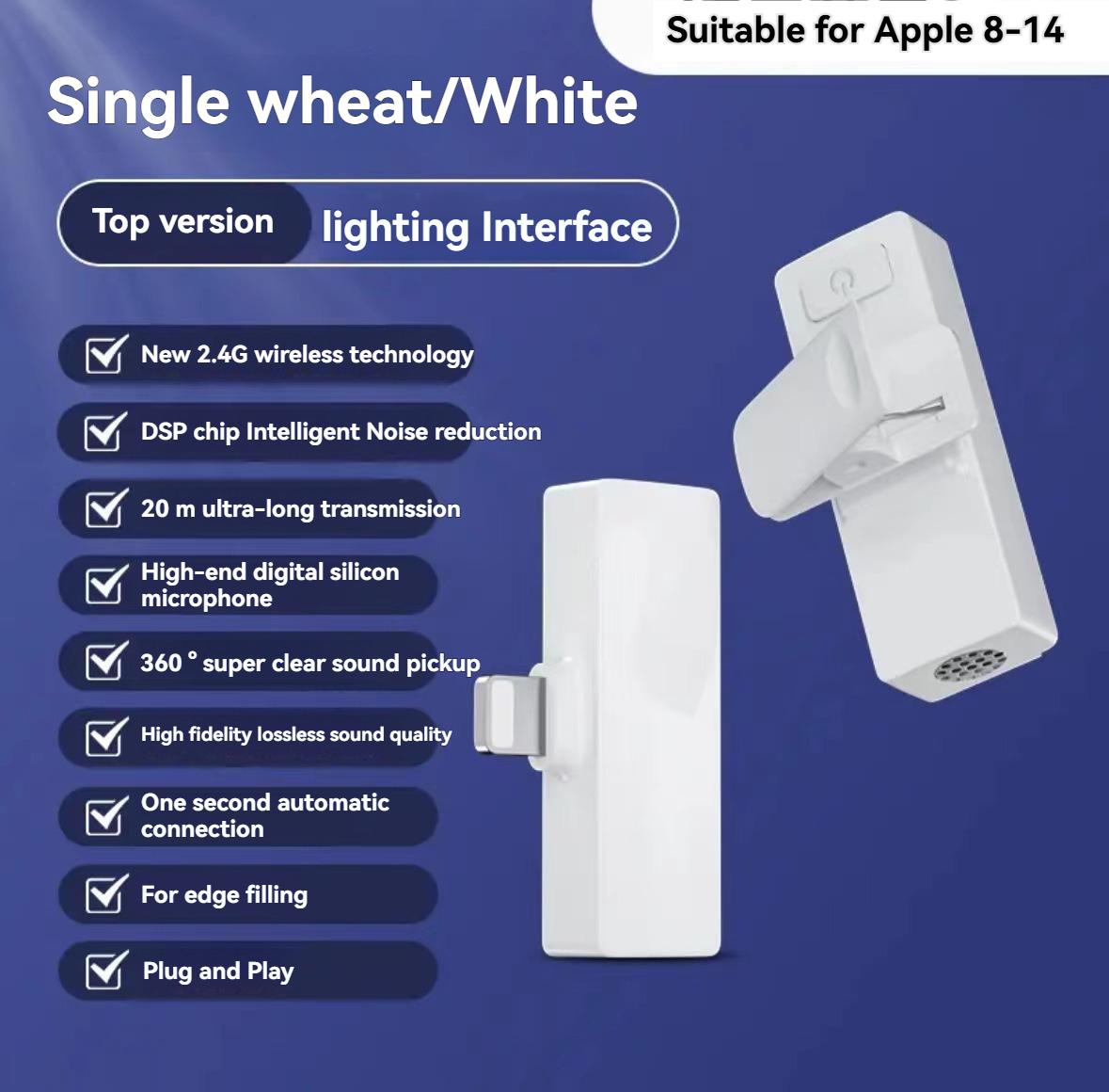 Mini Wireless Lapel Microphone for Android/iPhone Ideal for Video Recording / Conferencing / Lecturing / Work