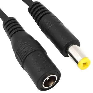 GENBOLT 5.5 x 2.1mm DC Power Plug to Socket CCTV Extension Lead Cable 5 Meters