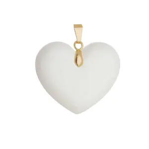 Chubby Heart Pendant - Breast Milk Jewelry