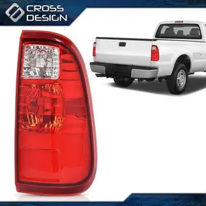 CROSSDESIGN Red Tail Light passenger Side Fit For 08-16 Ford F250 F350 F450 F550 Super Duty