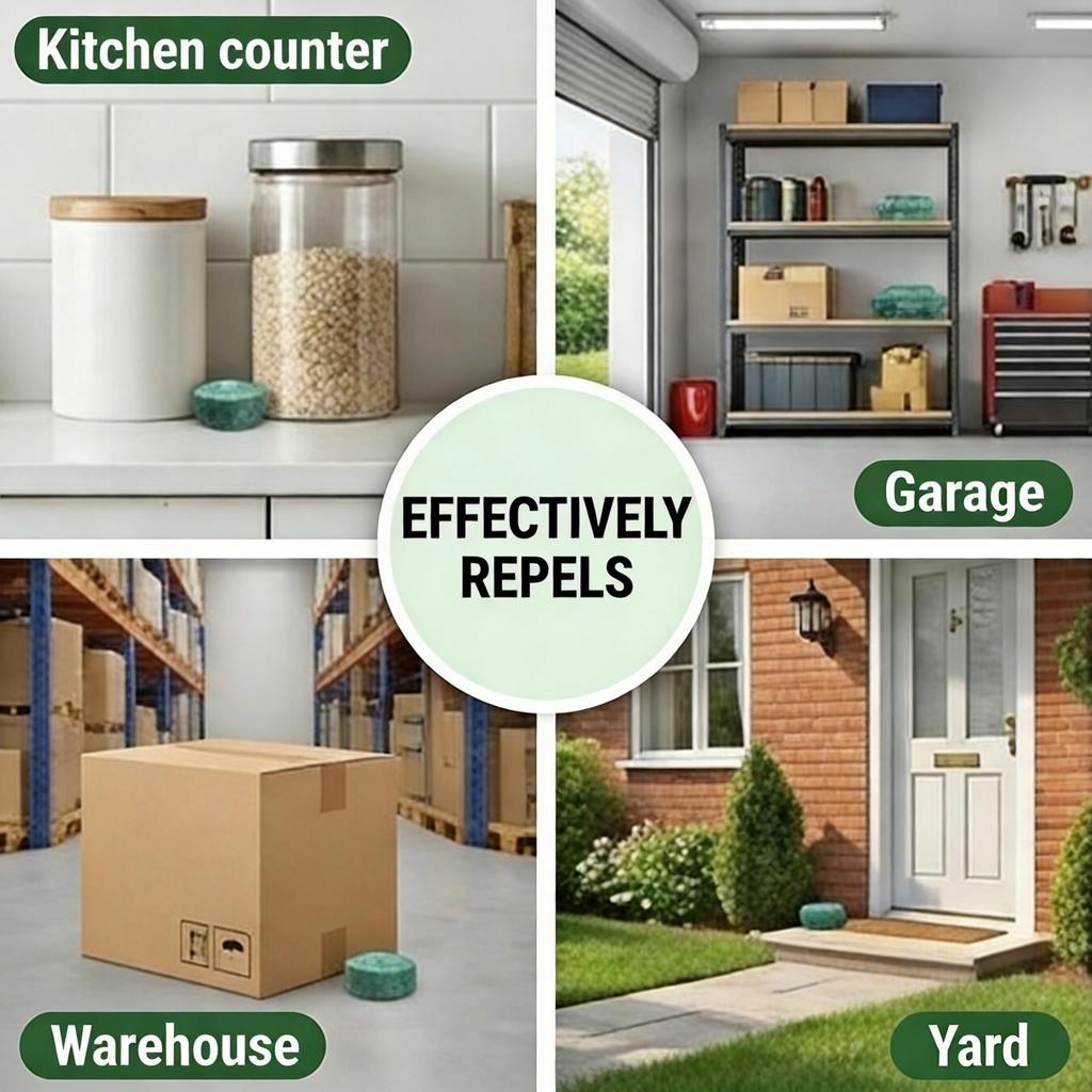 12 - Pack Popular & Trusted Peppermint Oil Mouse Repellent! Fast - acting, all - in - one formula powerfully and safely deters rats, mice, ants & more. Eco - friendly, cost - effective,and user - friendly.Long - lasting