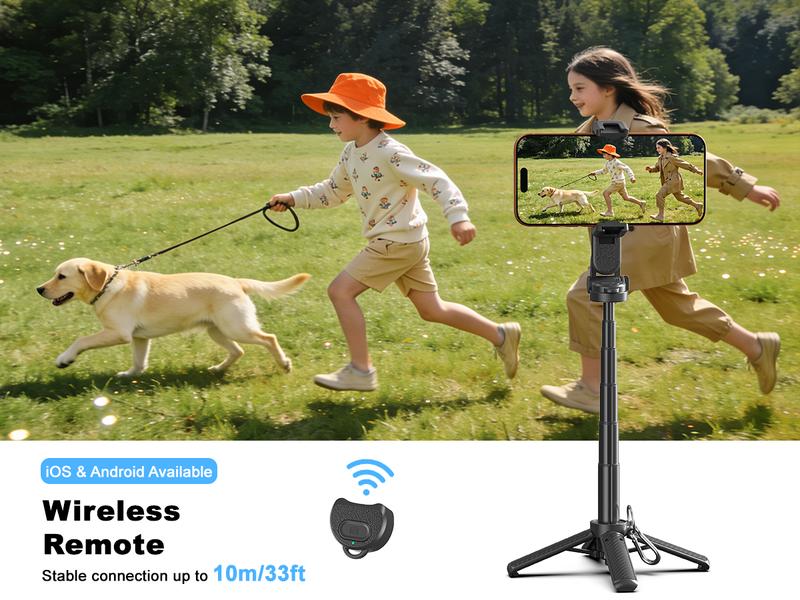 2026 Mini Size 4-in-1 Multifunctional Selfie Stick – 360°Rotation, Compact & Stylish, with Wireless Bluetooth Control, Phone Holder for Selfies/Video Recording/Vlogging, Compatible with Most Phone Models ,Maxinum Extend to 15.75 inches