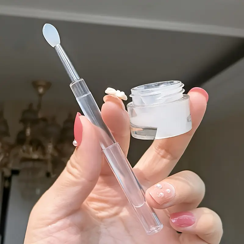 Silicone Lip Brush, Cosmetic Brushes, Silicone Lip Applicator Reusable Lip Mask Applicator, Retractable Lip Gloss Balm Applicator Lip Scrub Brush Applicator Silicone Brushes Multifunctional Makeup Brushes, Make Up Tools