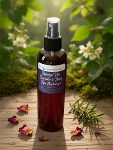 Rapunzel Hair Rosewater & Honey Moisturizer - Organic Haircare, Hydrating & Nourishing, Floral Blend for Soft & Manageable Hair Moisture Hydrate