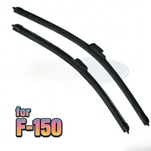 For Ford F-150 22"+22" (Pack of 2) – Premium All-Weather Frameless Wiper Blades, J-Hook / U-Hook Compatible.