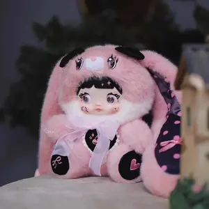 Noomi-400% Whimsical Mushroom Cap Plushie Mystery Box,Bunny Plush Dolls,Soft Furry Collectibles,Backpack or clothing decoration,Blind bag Kawaii Stuffed Animals