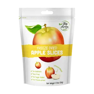 BIG GREEN Freeze-Dried Apple Slices - Natural, Crispy, Healthy Snack - 20g Bag
