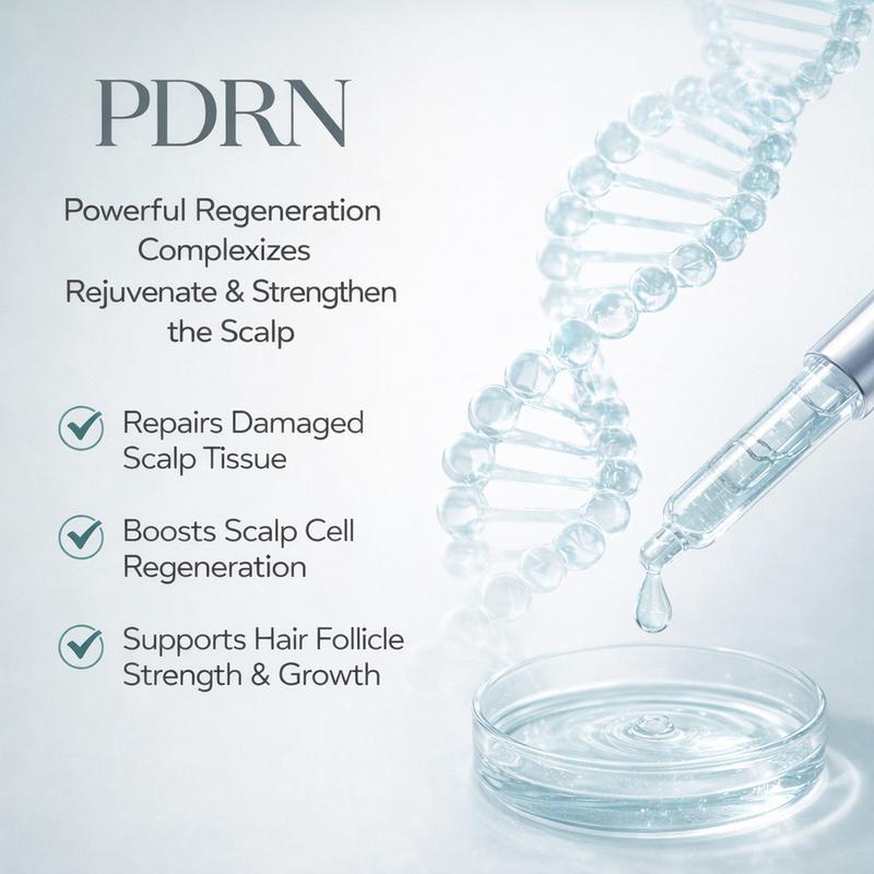 [Buy 1 Get 1 Free] PDRN Reedle Shot Hair Ampoule | Hair Growth Serum for Hair Loss Prevention, Scalp Health Treatment, Liquid Microneedling Shot, Enhanced Absorption Hair Serum, Anti-Aging Scalp Care