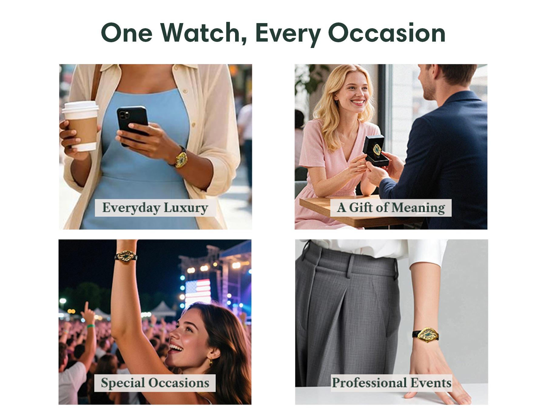 PASCAL Paradoxe Diamond Watch  for Women & Men Swiss Ronda Quartz Movement 30mm Case 0.28 ct Diamonds Unique Design Elegant Dress Style Perfect Gift