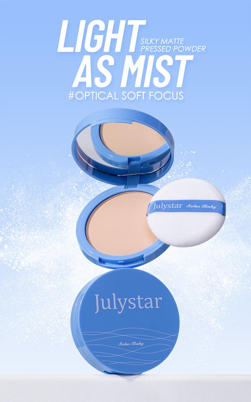 Summer Oil-Control Pressed Powder for Natural Matte Finish, Waterproof Setting Makeup Powder for Long-Lasting Smooth Complexion & Daily Use