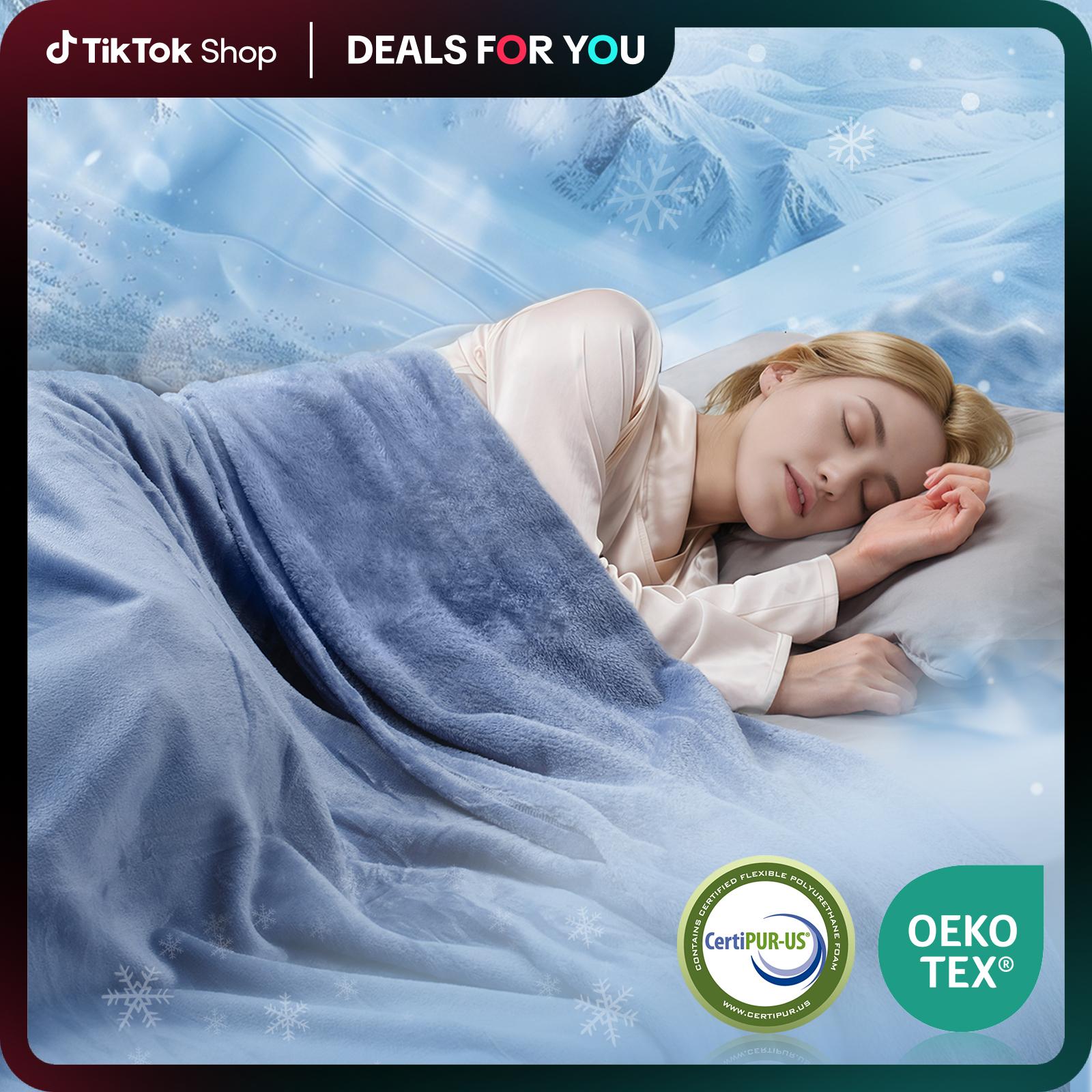 VIZIM All Season Fleece Blanket, Soft Flannel Throw Blanket for Bed Sofa Couch & Travel, Breathable 270GSM Cozy Blanket, Twin Full Queen King Sizes, Alternative to Heated Blankets