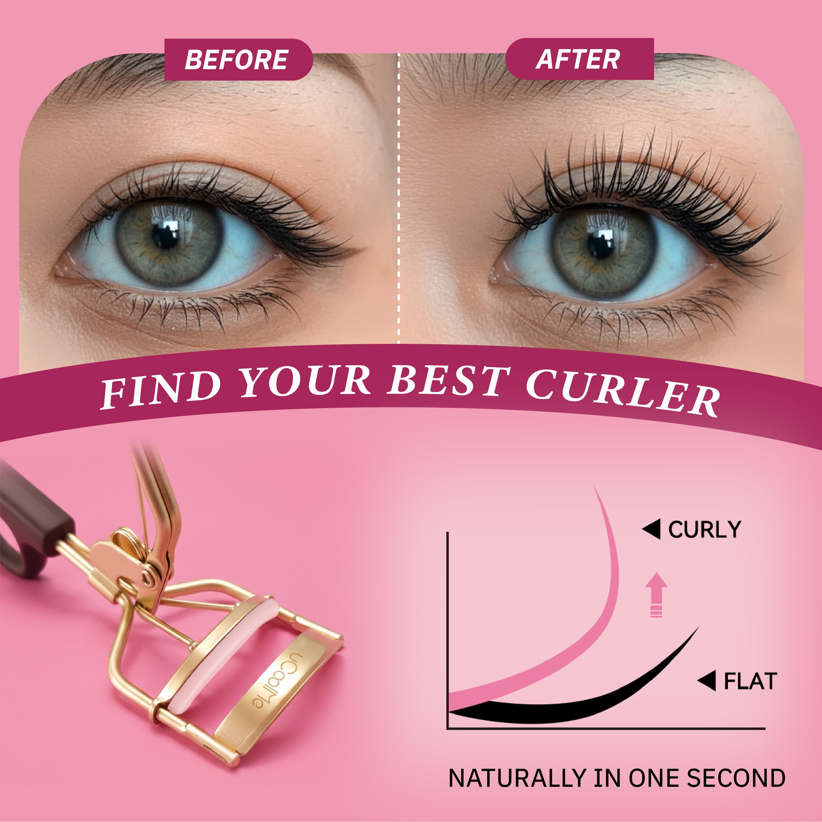 uCoolMe SilkAura Lash Curler Pro with Comfort Pads & Extra Silicone Replacement Pads for Crimped & Curled Lashes Perfect Eye-Framing Fringe Curling Makeup Cosmetics TikTokShopHolidayHaul