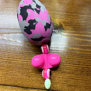 Matt Cat Rig Pink Camo EVA Foam Egg Float with 8/0 Gamakatsu 8/0 Circle Hook