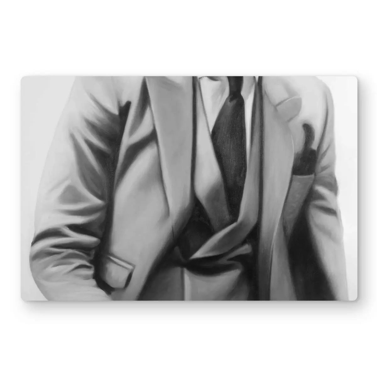 Begin Home Decor C1MP1218QUYQC2 12 x 18 in. Elegant Businessman Wall Art - Office Hyperrealist Metal Print Decor