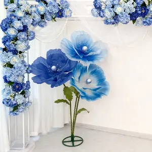 Giant artificial flowers, suitable for weddings, photography, birthdays, holiday parties, and wedding aisle decorations.