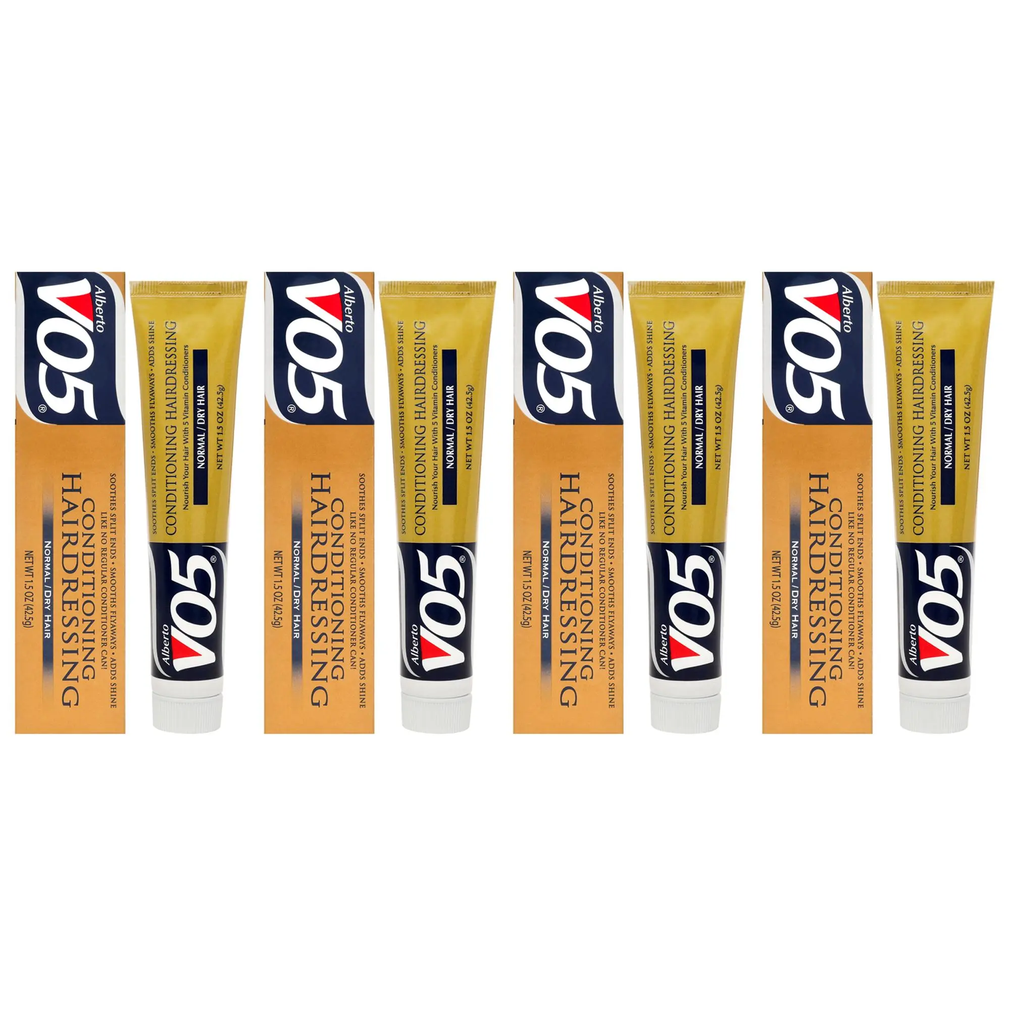 Conditioning Hairdressing - Normal to Dry Hair by Alberto VO5 for Unisex - 1.5 oz Conditioner - Pack of 4