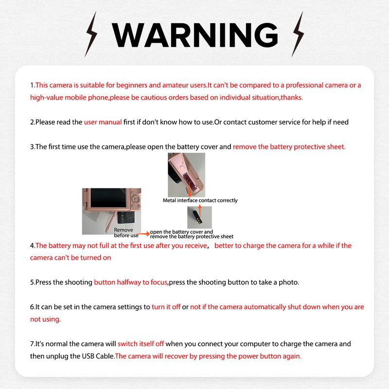 4K 56MP Vlogging Camera with 180° Flip Screen, Compact Camera with 16x Digital Zoom, 32GB TF Card, Summer gift(Black)