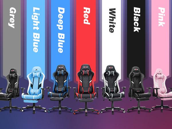 Douxlife 7-Point Massage Gaming Chair 175° Recliner with Footrest Ergonomic High Back Lumbar Support Upgraded Version for Gaming & Office