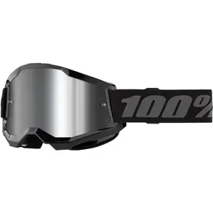Strata 2 Junior Goggle Black Mirror Silver Lens