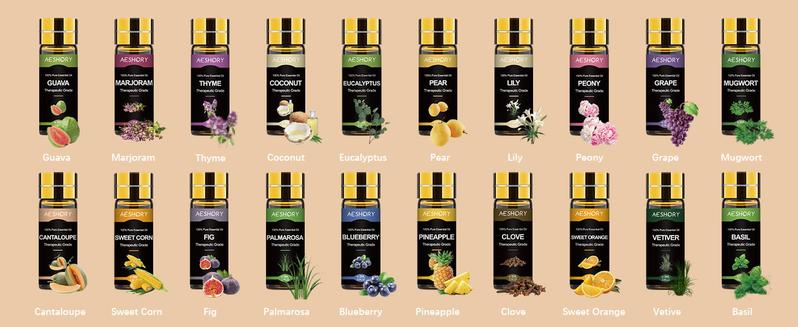 AESHORY Complete Essential Oils Set 80x5ML for Diffuser Aromatherapy Humidifier