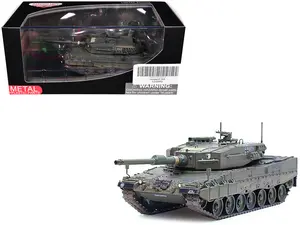 Leopard 2A4 Main Battle Tank w/Snorkel "Green Camouflage" German Army "Armor Premium" Series 1/72 Die Cast Model by Panzerkampf