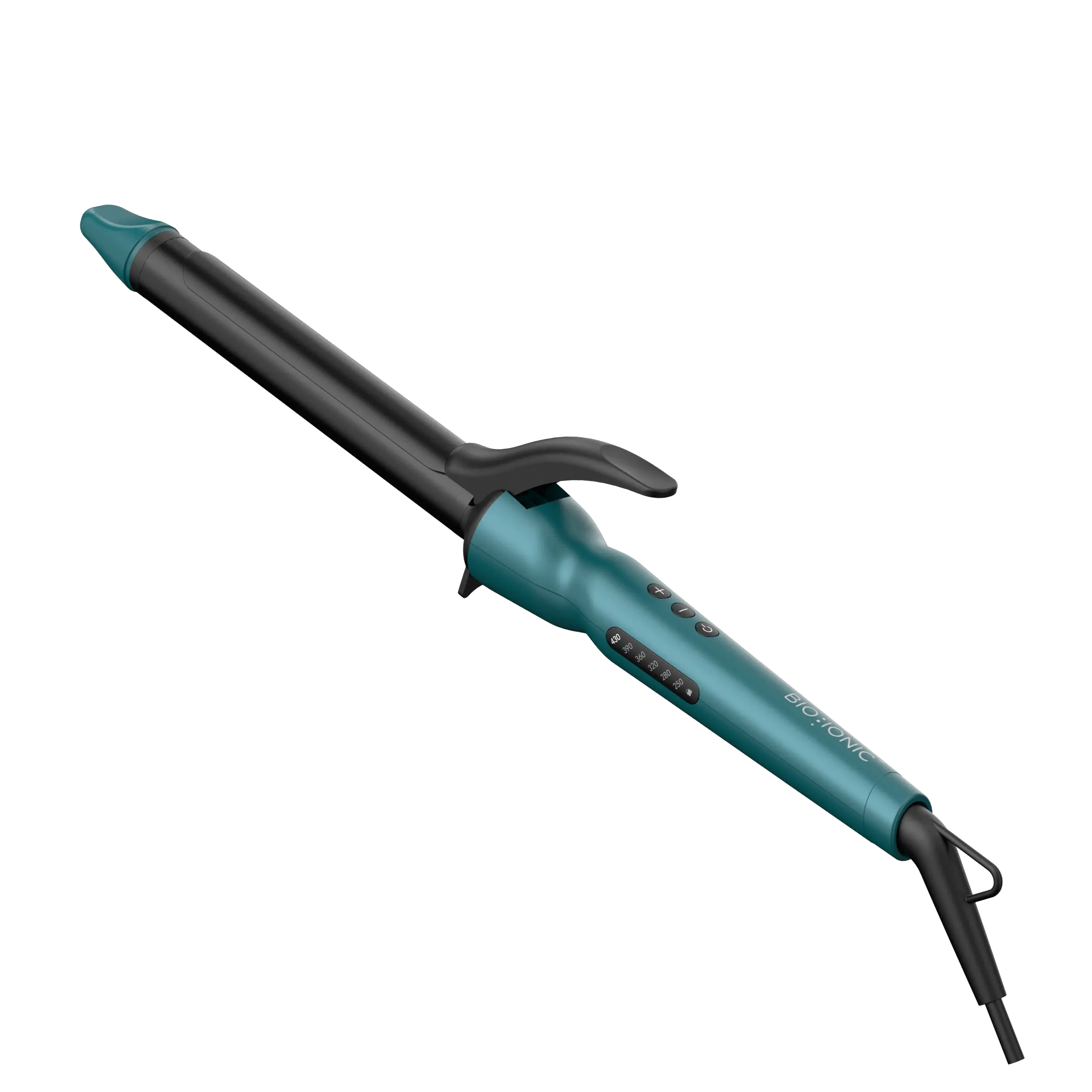 BIO IONIC OFFICIAL: Teal Tides Long Barrel Curling Iron (LIMITED EDITION) Adjustable Heat Settings, 1" Barrel Size