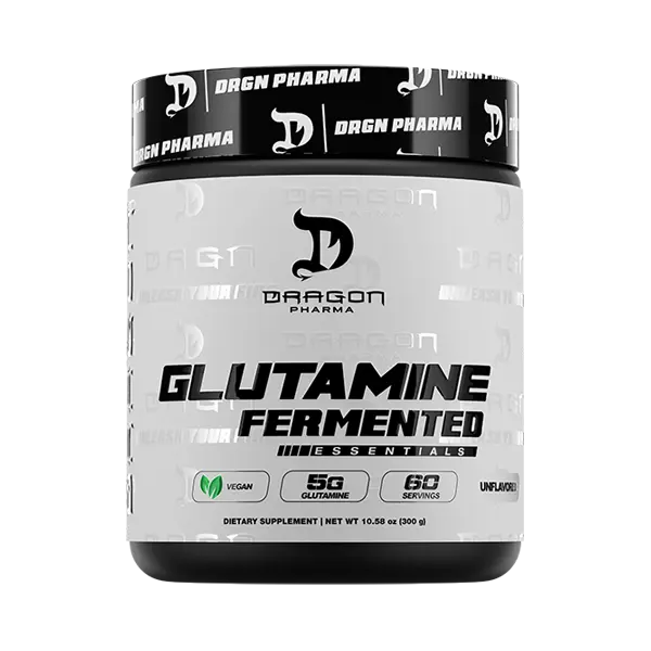 Dragon Pharma Glutamine Fermented - 60 Servings - Amino Acid Supplement for Muscle Repair & Immune System Support
