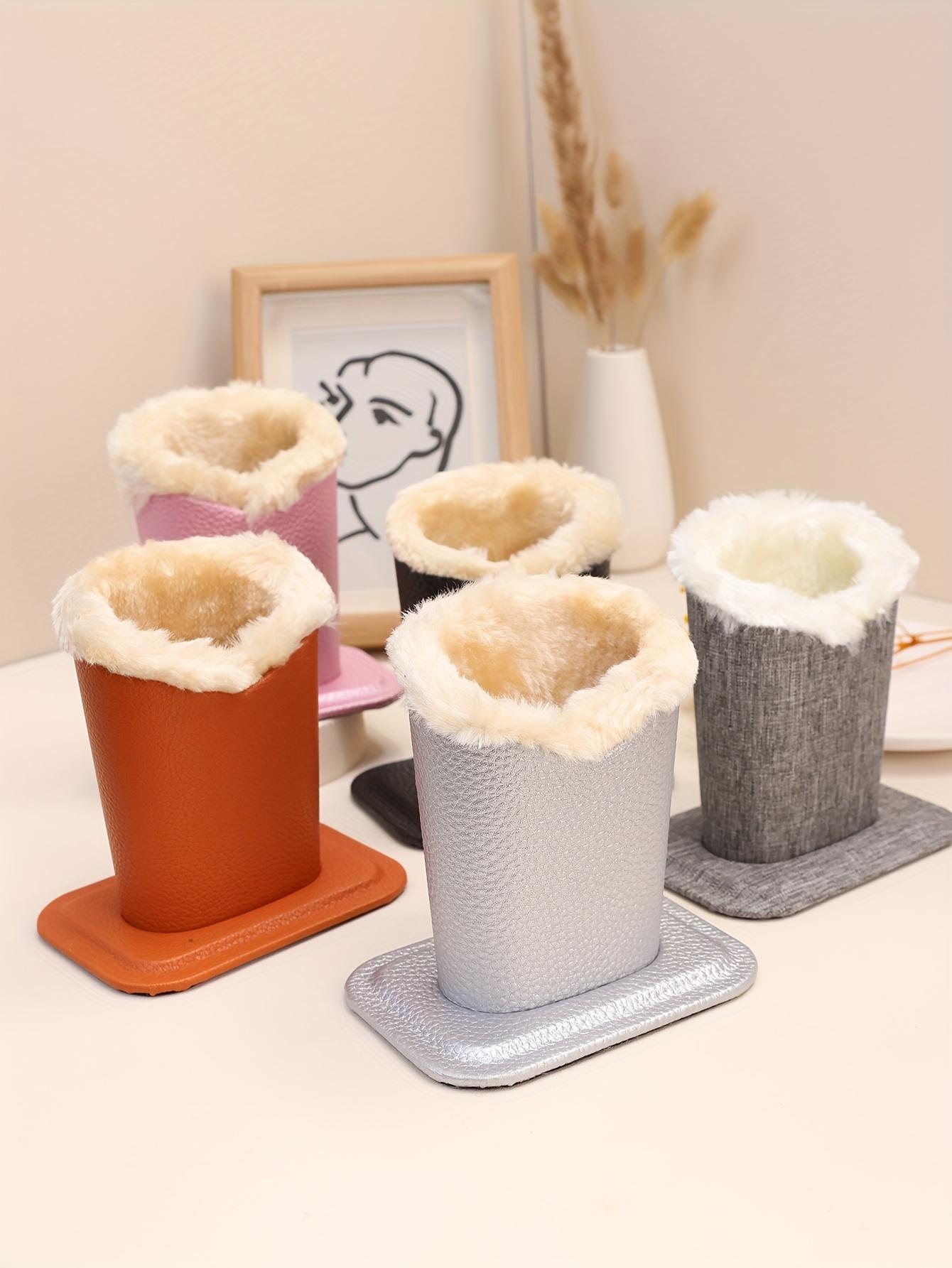 [Plush Lined] Plush Lined Glasses Holder Stand Pack of 1 Protective Desks or Nightstands