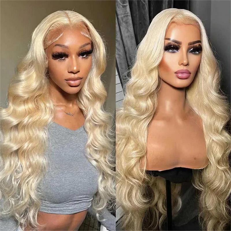 Hot Star 613 Blonde and Neon Red Straight and Body Wave HD Transparent 13x6 Lace Front Human Hair Wigs for Women Glueless Brazilian Lace Frontal PrePlucked Wig TikTokShopBlackFriday