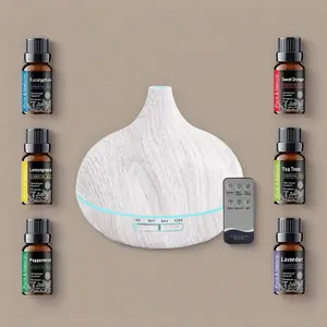 7 in 1 Smart Home Device  550ml Wood Texture Diffuser  Air Purifier  Humidifier  Night Light  Remote Control  Timer  6 Oils  Ultrasonic Safety air  purifier essential oil aroma diffuser d is ff user aroma diffuser humidifier aromatherapy oil