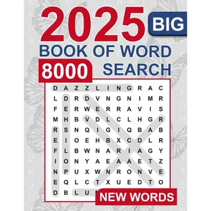 Big Word Search 8000 New Words Large Print: 200 Themed Puzzles - 40 Words per Puzzle - For Adults, Seniors, and Teens Paperback – Large Print, October 9, 2024