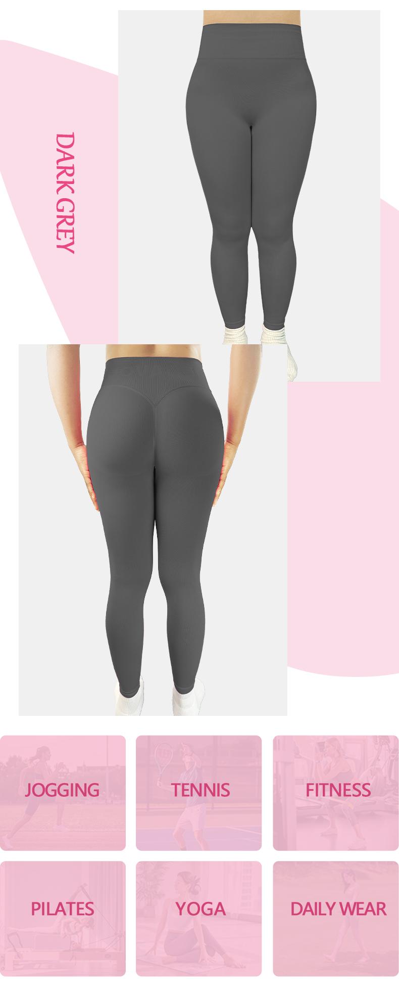 SUOVADUN CK8003 Women's High-Waist Seamless Yoga Leggings Quick Dry Stretchy Activewear Pants for Fitness Workout Casual Attire Soft Breathable Moisture Wicking Hip Lift Athleisure Y-Shaped Tummy-Control Slim Legs