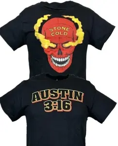 Stone Cold Steve Austin 3-16 Red Skull T-shirt Fashion Cotton, Full Sizes, For Men, For Women