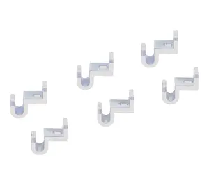 MAWA 18pc Space-Saving Waterfall Plastic Hanger Clips