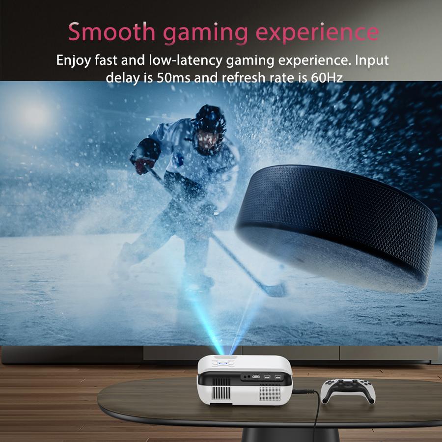 Happrun TK-H1 1080P Bluetooth Projector | Portable Mini H1 Projector for Home Theater, Bedroom Cinema, Outdoor Movies & Camping | Connects to Smartphone, iPhone, HDMI, USB, TV Stick, Fire Stick, PS4, PS5 | Bright Screen & Easy Setup Happrun TK-H1 1080P Bluetooth Projector | Portable Mini H1 Projector for Home Theater, Bedroom Cinema, Outdoor Movies & Camping | Connects to Smartphone, iPhone, HDMI, USB, TV Stick, Fire Stick, PS4, PS5 | Bright Screen & Easy Setup