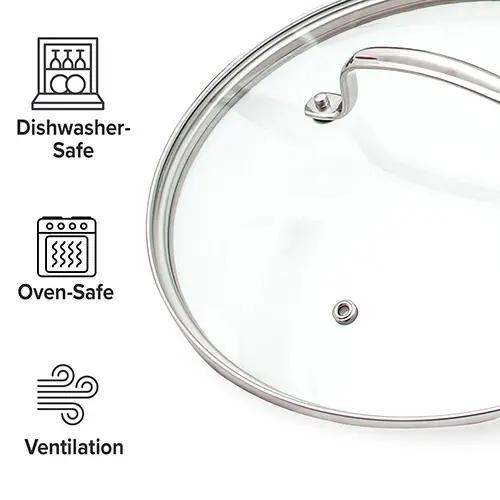 PFAS-Free Ceramic Non-Stick Cookware That Cooks Evenly and Cleans Easily (12-Piece Set)