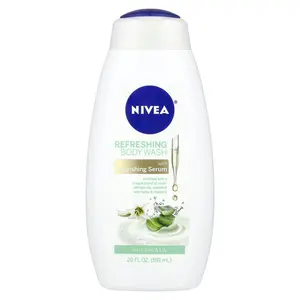 Nivea Refreshing Body Wash, Fresh Aloe & Lily,  20 fl oz (591 ml)