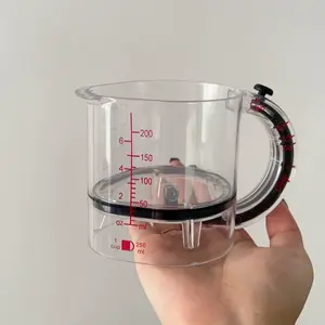 4-IN-1 Adjustable Measuring Cup Multifunctional with Scraper-Style Seal Base for Cooking & Baking Kitchen Cube Cups Tools