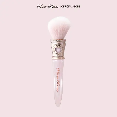 Flower Knows Bunny Garden Collection Angled Makeup Blush, Face Brush, Single Item, For Blush Application, #sohochic, Blush Face Brushes, Ideal for Christmas gift, Black Friday