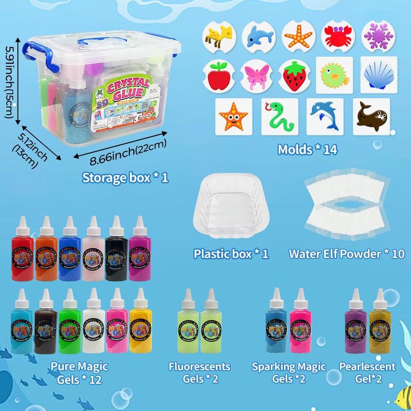 Magic Water Elf Toy Kit with Magic Gels, Molds - Imaginative Play, Christmas Gifts, Birthday Gifts, Party Favors, and Family-Friendly DIY STEM Projects Magic Water Elf Toy Kit with Magic Gels, Molds - Imaginative Play, Christmas Gifts, Birthday Gifts, Party Favors, and Family-Friendly DIY STEM Projects
