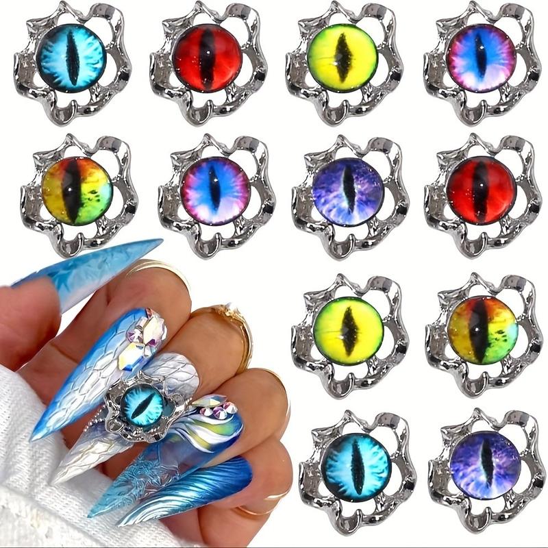 8 Piece Nail Art Kit Delicate Nail Decorations for Short Long Nails Easy to Use Dazzling Designs