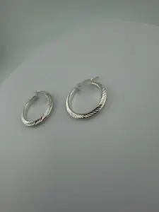 Arracadas de Plata Italiana 925  | Aretes de Aro Elegantes para Mujer | Joyería de Lujo Everyday.