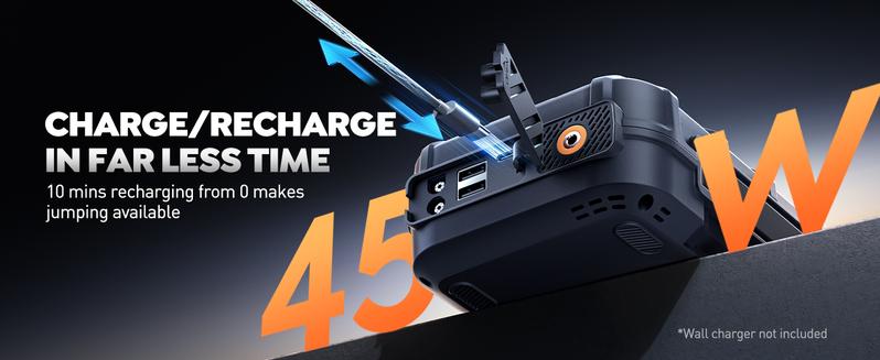 Buture 10-in-1 Portable Car Battery ultra-safe Jump Starter with Air Compressor 8000A 160PSI 45W Charger, Jump Starter Jump Box (All Gas 14L Diesel), Car Battery Jumper Starter Portable Jumper Cables, Gloves, Lights,Christmas,gift