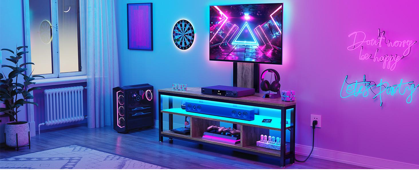 Yitahome TV Stands for Living Room, 65 inch TV Stand with Mount and Power Outlet, Entertainment Center with Storage,TV Console Cabinet for Living Room