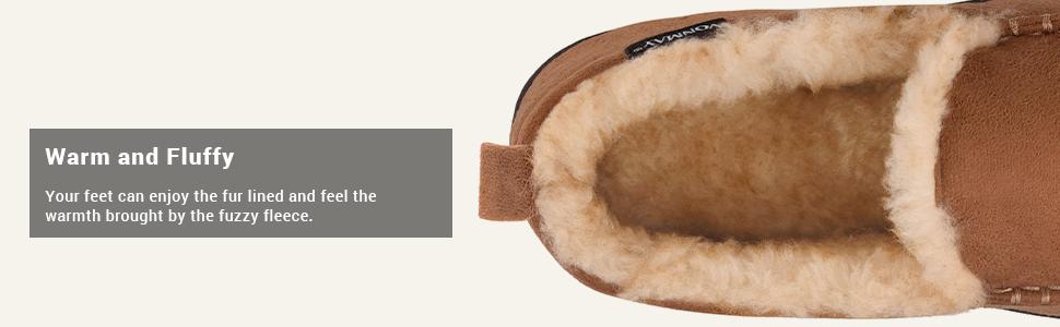 Men's Moccasin Slippers - Warm Memory Foam House Shoes, Comfy Walking Slide for Men & Boy, Cozy Comfort Home Flipflop Slippers for Casual Wear